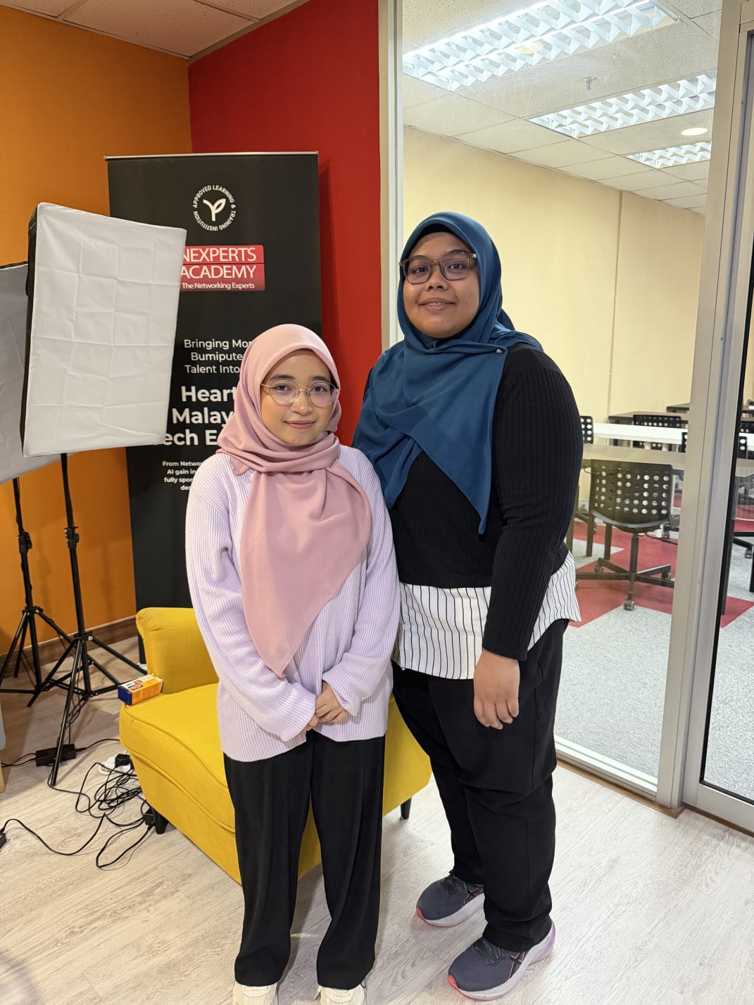 Nexperts Academy students in a supportive training environment